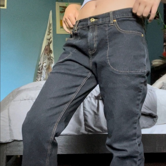 black denim low waisted jeans - Picture 4 of 4
